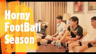 Football Fetish Group Sex: Asian Invasion!