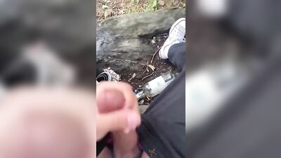 Handjob Helper Bro 3: Cumshot Amateur Outdoor Adventure