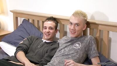 Blond and Brunette Boys Reunite in Bed for Gay Porn Action!