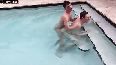 Gangbang in the pool: Nude Fun Handjob Action Ass Play Bareback Porn ❤