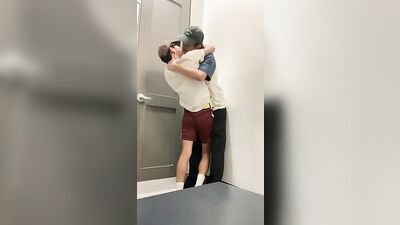 Gay Makeout Lust in Dressing Room (MaleMale)