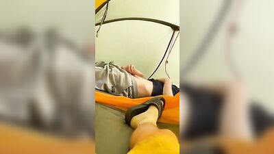 Tent Temptation: Amateur Voyeur Porn Fun