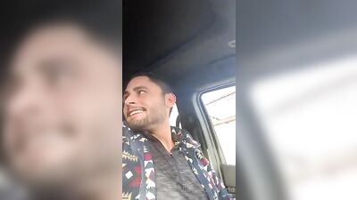 Car Bro JO 16 Cum Shots Solo: Handsome Amateur Driven To Cum In Public!