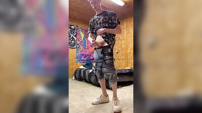 Gay Selfie Twink Cumming 235: Amature Handjob Solo Cums