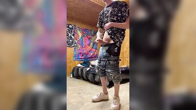 Gay Selfie Twink Cumming 235: Amature Handjob Solo Cums