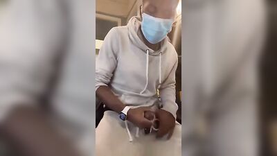 Selfie Black Twinks Cumming - Masked Edition!