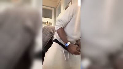 Selfie Black Twinks Cumming - Masked Edition!