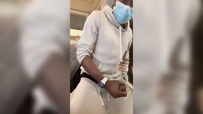 Selfie Black Twinks Cumming - Masked Edition!