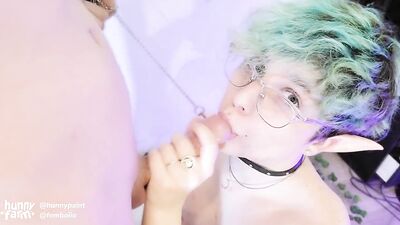 Young Femboy Elf Eats Goblin Seed! TRY NOT TO CUM ;3