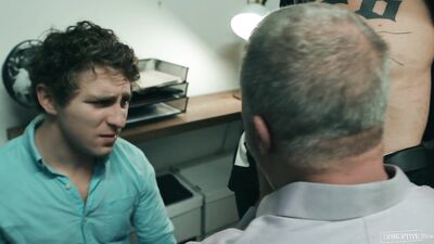 Hard Threesome With Stepdad At Work - DisruptiveFilms - FULL SCENE