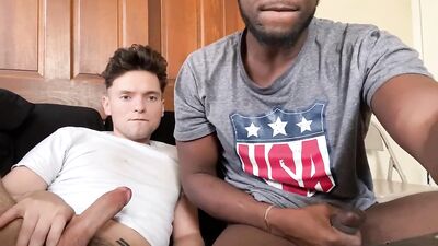 Jocks Jerk Off Together And Bust Their Loads To Porn