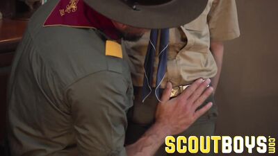 ScoutBoys - Older stepdaddy fucks Austin in front of his friend