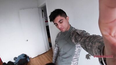 Soldier fucks boy