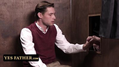 YesFather - Cute Alter Boy Relieves His Sexual Tension With The Priest In The Confession Booth