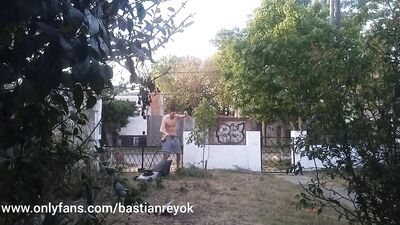 Spying on my Hot Gardener Until he Found me.