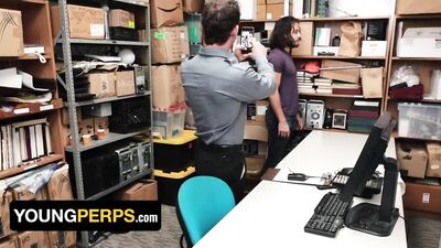 Security Guard Greg McKeon Makes Hunk Thief Cum While He Drills Him On The Desk - Young Perps