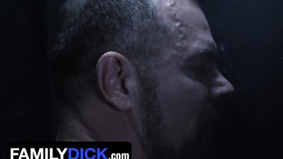 Innocent Young Twink Gets Covered In His Stepdad's Hot Cum After Gloryhole Blowjob