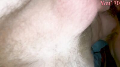 A young handsome guy jerks off his big dick and cums with moans You170 showing his bare hairy ass