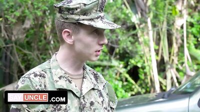 SayUncle Labs - Horny Soldier Shows Two Young Friends Some Military Exercises He Learned In The Army