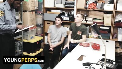 Two Twink Boys Britain Wesbury & Nathaniel Burts Take Big Black Cock For Stealing - Young Perps