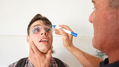 Bully Him - Naughty Twink Caught Destroying College Property Gets Disciplined By Hunk Officer Fugata