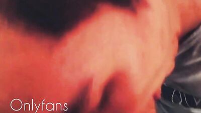 Sucking in front of the mirror