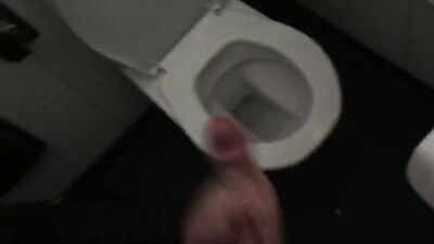 [ABX][1][214] - Public toilet handjob - Guy wanks me till I shoot a huge load.