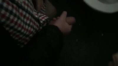 [ABX][1][214] - Public toilet handjob - Guy wanks me till I shoot a huge load.