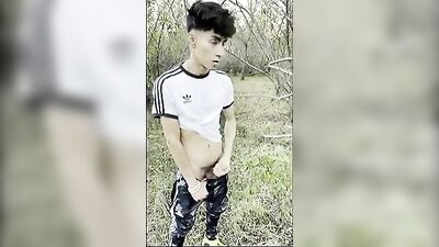 Forest Fellas Frenzy - Amateur Twink Cums in the Wild!