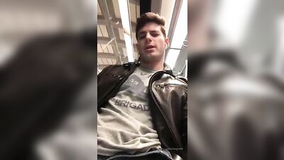Subway Jack-Offs - Horny Studs Get Off in Public!