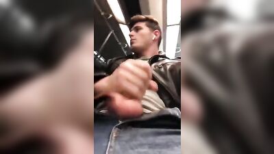 Subway Jack-Offs - Horny Studs Get Off in Public!