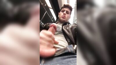 Subway Jack-Offs - Horny Studs Get Off in Public!