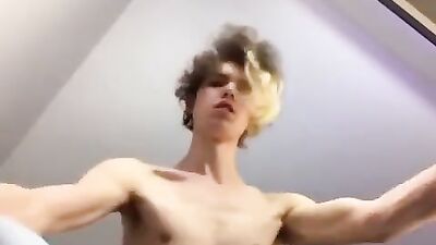 Pov! 18-year-old Twink Bareback Oral Cumshot