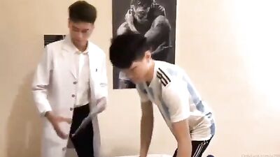 Asian Thai Doctors Playful Handjob & Oral Fun
