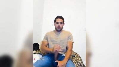 Blazed Arab Muscle Boy Sniffs and Cums!