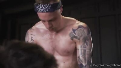 Gym Muscle Hunks: A Jett Wayne and Yes Brawn Collaboration!