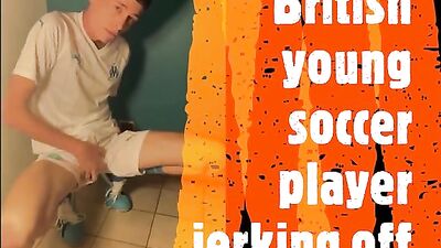 Soccer Boy Solo Show: British Amateur Cum Shots!