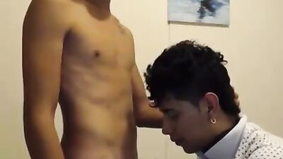 Gay Porn Latino Oral Latino Blowjob - 18-Year-Old Boy Explosion!