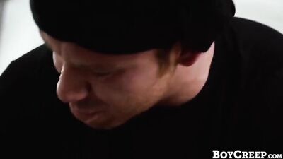 Young Boy Tied up and Drilled by Masked Man - Hardcore Gay Porn Action