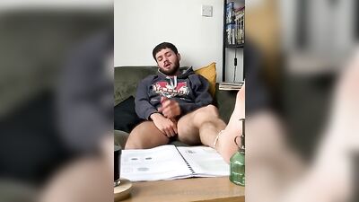 Foot Fetish Broth: Uncut Amateur Jo Bro Cum Shots
