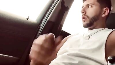 Car Bro JO 21 : Redneck Cum Shots Public Outside Solo