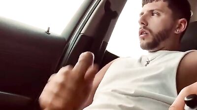 Car Bro JO 21 : Redneck Cum Shots Public Outside Solo