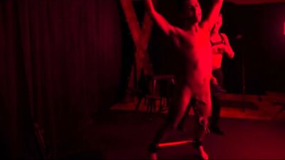 BDSM Dominant Tattooed Daddy Flogs Innocent Teen Boy