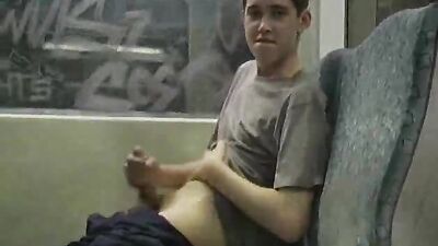 On the Train - Amateur Cum Shots Solo: A Gay Porn Video Adventure