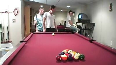 Gay Porn Shootin`Pool Action Amature Bareback - The hottest bareback action youll see today!