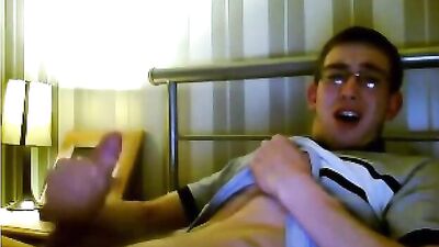 Web-Cam Nerd Shoots Another Load!