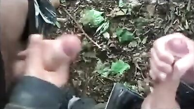 Park Boys Pounding: Two Amateur Cocks First Time!