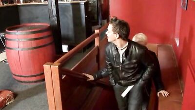 Gay Porn: Raw Bareback Action in a Bar!