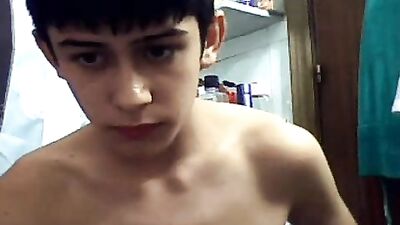 Handsome Webcam Boy Cums in Hand!