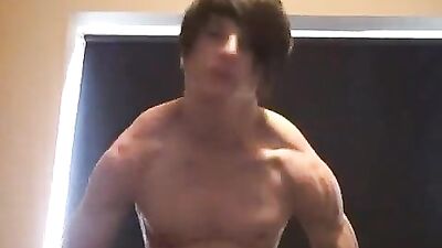Muscle Teen Boy Flexes His Body in Lean Cuties